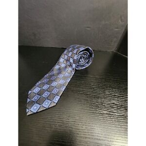 Pronto Uomo Platinum Silk Blend‎ Geometric Pattern Tie Mens